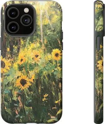 Produktbild von Sonnenblumen im Wald – Hülle Kompatibel mit iPhone 14 Pro Max