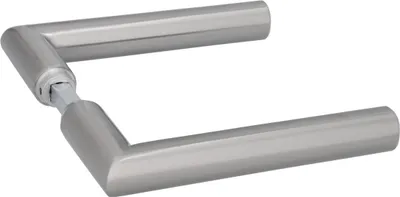 Produktbild von Alpertec Drückerpaar Ronny Edelstahl silber - 13,5 x 5,3 cm