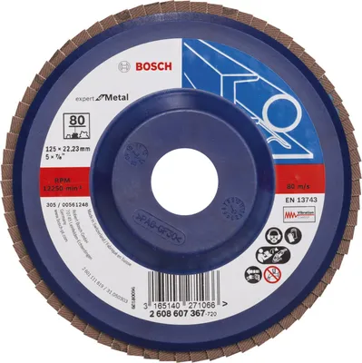 Produktbild von Fächerschleifscheibe X551 Expert for Metal, gerade, 125 mm, 80, Kunststoff