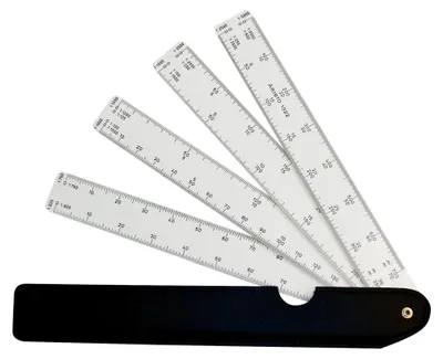Produktbild von Aristo Fächermaßstab 4 Fächer, 1:625 :750:1000:1250:1500:2000:2500:5000
