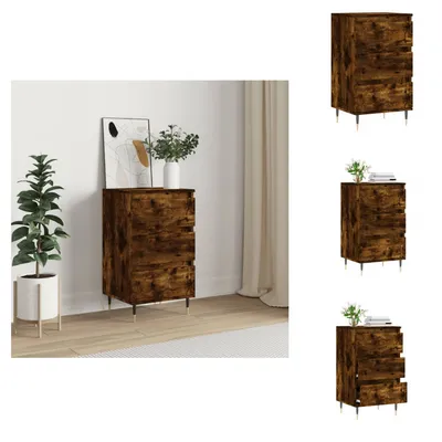 Immagine prodotto di vidaXL Credenza rovere fumé 40x35x70 cm materiale legno - Credenze