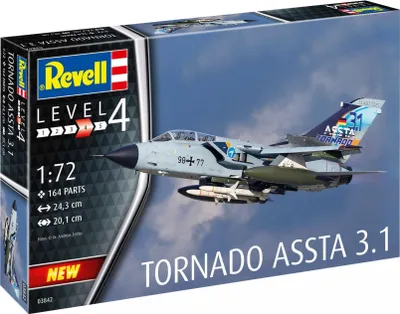 Produktbild von Revell 03842 Tornado ASSTA 3.1 Malen originalgetreuer Modellbausatz für Fortgeschrittene, unlackiert