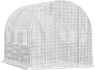 Zdjęcie produktu dla Szklarnia Film 2,95X2X2M, Tunel, Okna Zwijane, Ochrona Uv, Wiatroszczelna, Stal, Biała