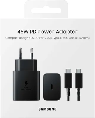 Produktbild von Schnellladeadapter (USB Type-C, 45 Watt) mit Datenkabel EP-T4510