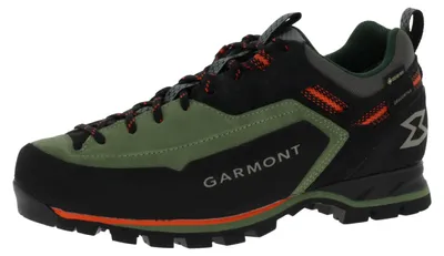 Immagine prodotto di Garmont Dragontail MNT Evo GTX: scarponi da avvicinamento da uomo impermeabili e robusti, con tomaia in pelle scamosciata e suola ad alta aderenza | Nero/Olivine EU 46,5