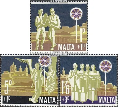 Produktbild von Briefmarken Malta 1967 Mi 364-366,398-400 (kompl.Ausg.) postfrisch Sondermarken