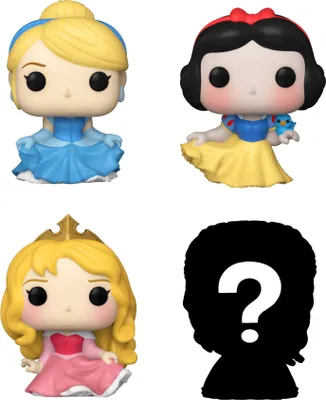 Produktbild von Disney Princess - Cinderella Snow White Aurora 4er Pack - Bitty Pop! Funko
