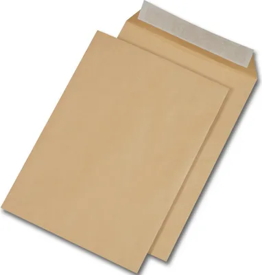 Produktbild von MAILmedia Versandtaschen C4 haftklebend ohne Fenster braun 250 Versandtaschen