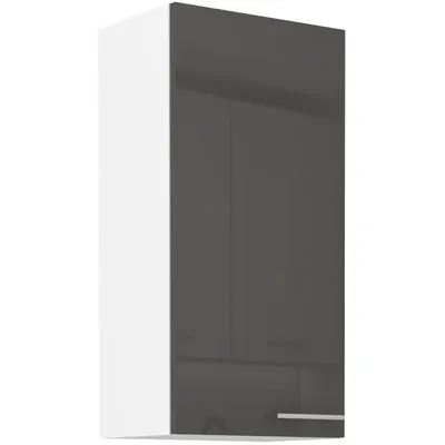 Obrázek produktu pro Vysoká horní skříňka LAJLA - šířka 45 cm, šedá / bílá