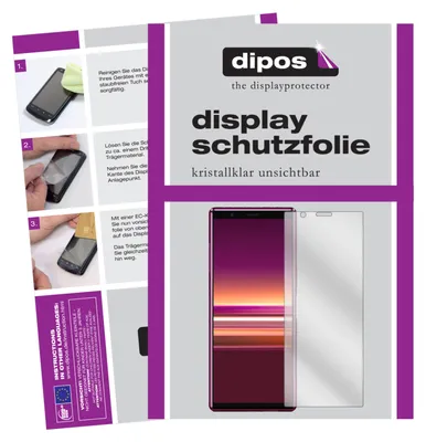 Packaging and instructions for a screen protector.