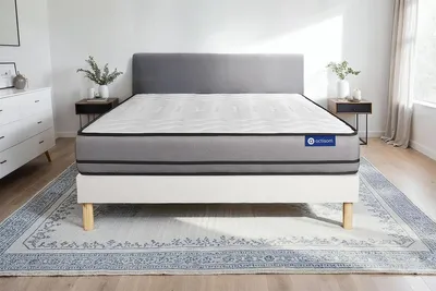 Productafbeelding van Actiflex nachtmatras 130x190 cm + bedframe met lattenbodem, stevigheid graad 5, pocketvering, hoogte: 20 cm