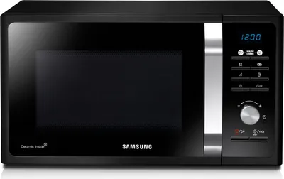 Obrázok produktu pre Samsung MG23F302TAK/ET, Na pracovnú dosku, Kombinovaná mikrovlnka, 23 L, 800 W, Vstavaný displej, Tlačidlá, Otočné