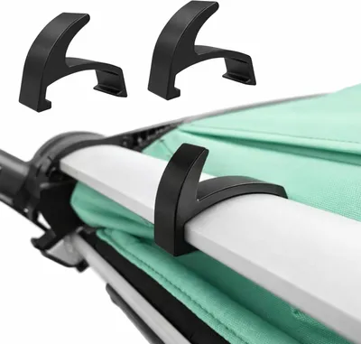 Imagen del producto de Juego de ganchos para mochila y bolso, con 4 ganchos robustos, aptos para cochecitos y remolques para bicicletas