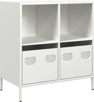Image de Buffet blanc 68x39x73,5 cm acier laminé à froid
