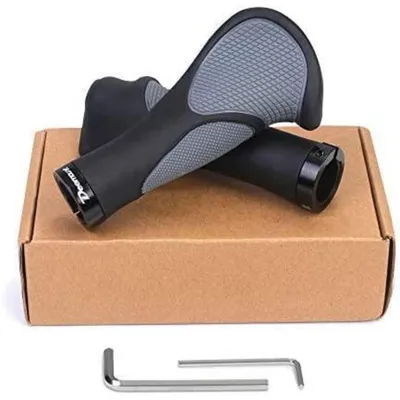 Produktbild von Fahrradgriffe ergonomisch Lock-On rutschfest Gummi 22 mm MTB Trekking E-Bike Cityrad Rennrad Faltrad