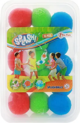 Produktbild von 15 Toi-Toys Wasserbomben-Bälle SPLASH Super Splashbälle mehrfarbig