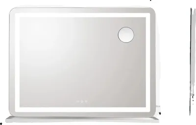 Immagine prodotto di Specchio per il trucco, illuminazione LED, luminosità regolabile, 58 x 46 cm