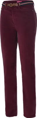 Produktbild von Belmina Damen Cordhose mit Gürtel, aus elastischem Feincordgewebe