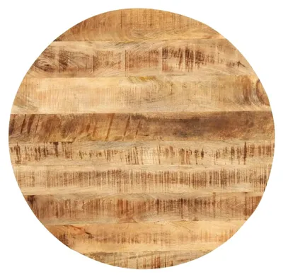 Produktbild von Tischplatte aus massivem Mangoholz, rund, 25-27 mm, 80 cm