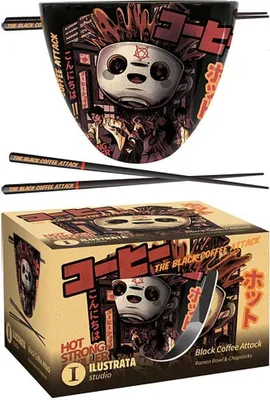 Produktbild von Ilustrata (Black Coffee Attack) Ramen Bowl Set