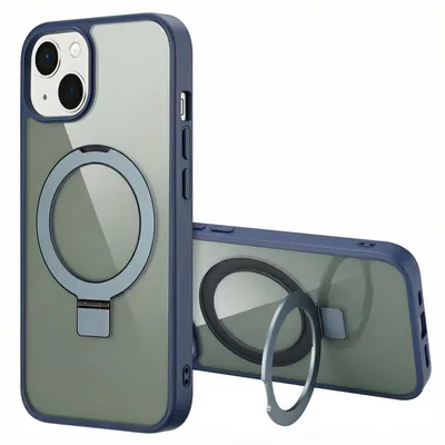 Imagen del producto de Funda con anillo y soporte con MagSafe para Apple iPhone 13 - Azul