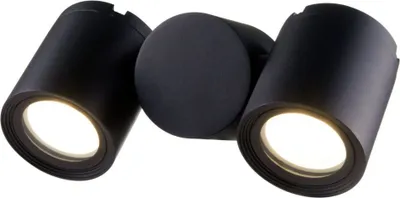 Image de Applique murale d'extérieur Maytoni noire, IP54, 2xGU10, max. 50 W, aluminium, style moderne