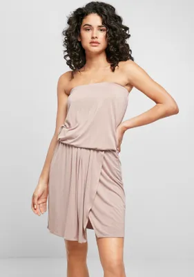 Zdjęcie produktu dla Urban Classics Ladies - Krótka sukienka bandeau różowa - XL