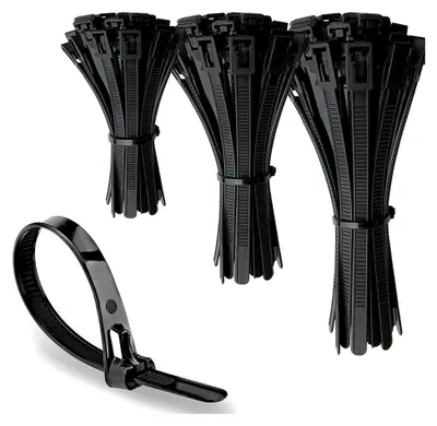 Produktbild von Wiederverschließbare Kabelbinder in Schwarz, 150 Stück, 150/200/300 mm
