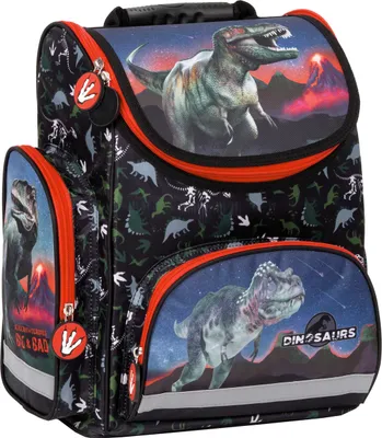 Produktbild von DERFORM Licht Schulrucksack Schulranzen ergonomische Schultasche Dinosaurier