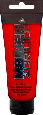 Produktbild von Maimeri Acrilico Acrylfarbe Permanent Red Medium 259 200 ml 1 stk