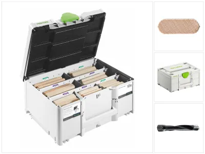 Imagen del producto de Festool DS/XL D12/D14 128 BU DOMINO XL, surtido de 128 clavijas (576792) - Sucesor del 498205