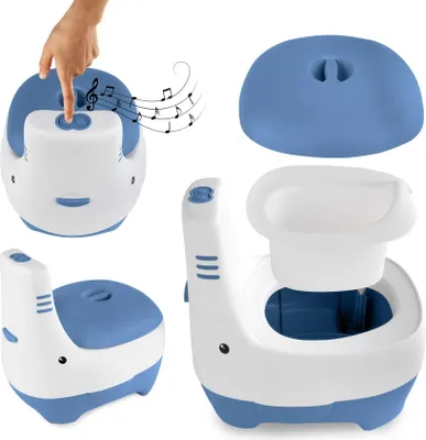 Produktbild von Kindernapf Kidwell FINO mit Spülgeräusch, herausnehmbare Einsätze, blau