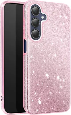 Produktbild von Avizar, Glitzernde Hülle für Samsung Galaxy A15 Silikon Ultra dünn, Rosa