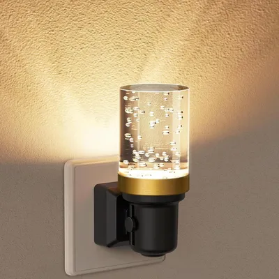 Produktbild von Nachttischlampe mit Sensor – Steckerlampe mit LED – Dimmbar – Einstellbare Helligkeit – 0-100 Lumen – Weiß