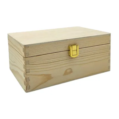Produktbild von Holzkiste mit Deckel Dekokiste Schatzkiste Hochzeit Kindergeburtstag Aufbewahrung Klein 21x14x9cm