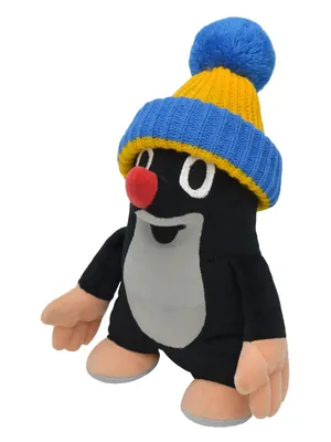 Obrázek produktu pro Plyšová hračka Krteček s čepičkou 24 cm černá/modrá, 45906G