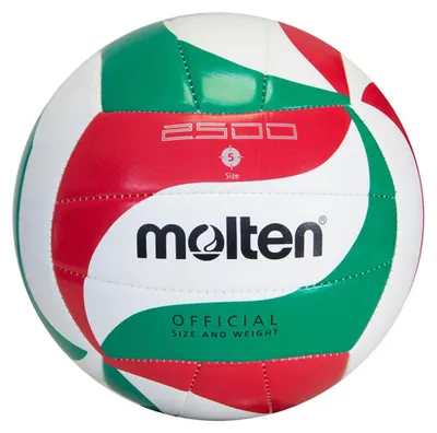 Immagine prodotto di Molten -  Pallone da pallavolo in Pelle finta PP176 (5) (bianco/verde/rosso)