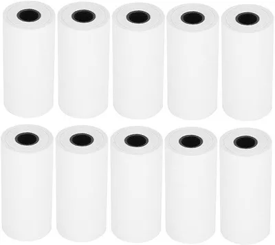 Image de Papier thermique pour imprimante, paquet de 10, largeur 5,5 cm, longueur 6 mètres