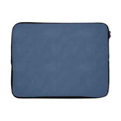 Produktbild von MuchoWow® Laptop Hülle 17 Zoll Laptoptasche Leder - Blau - Tierhaut - Zipper - Schutzabdeckung