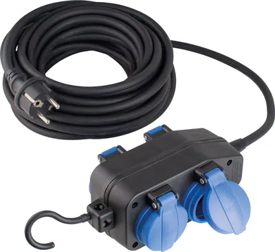 Produktbild von as-Schwabe 4-fach-Verteilersteckdose 5m 230V 16A Mehrfachsteckdose 3G1,5 IP44