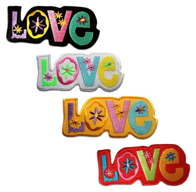Produktbild von Catch the Patch Love Liebe - Aufnäher, Bügelbild, Aufbügler, Applikationen, Patches, Flicken, Zum Aufbügeln, Größe: 11 x 8.5 cm