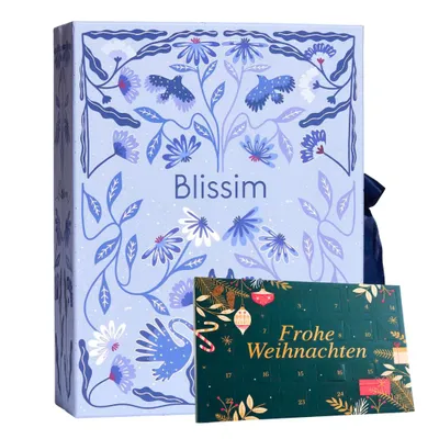 Produktbild von 2er Adventskalender Set 2026 – Blissim Beauty Adventskalender Limited Edition Frauen Damen Make-up Pflege Haarpflege + DOUG Tisch-Advent Kalender