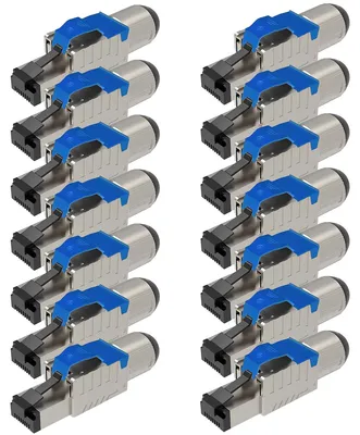 Produktbild von Netzwerkstecker RJ45 Stecker Cat8 CAT8.1 14 Steckverbinder werkzeuglos geschirmt