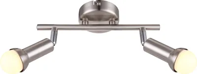 Produktbild von Globo Strahler Strahler Nickel Matt, Chrom, 2Xe14 Led 56044-2