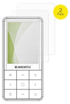 Immagine prodotto di 2x Pellicola protettiva opaca per Oakcastle MP300 Protezione Antiurto Anti-Shock