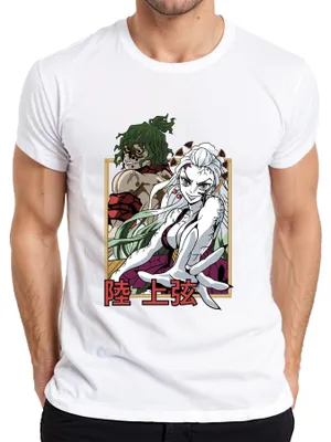 Zdjęcie produktu dla Koszulka męska Kimetsu no Yaiba Daki Gyutaro Demons Anime Gift Manga, Biały, XXL
