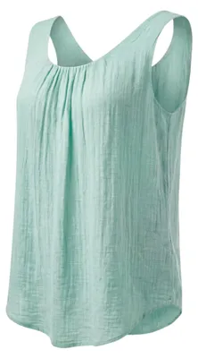 Produktbild von Trägertop Sommer Shirt Innentop blickdichtes Leinenoptik Oberteil 36-48 Damen