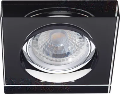 Produktbild von Kanlux Einbaurahmen quadratisch Einbauleuchte cristal schwarz