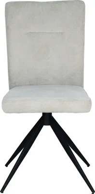 Produktbild von Stuhl RDF-1115084-00, Metallgestell schwarz, Sitz und Rücken beige, mit Steppung