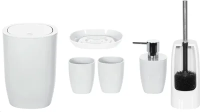 Zdjęcie produktu dla Zestaw łazienkowy 6-częściowy Pure White